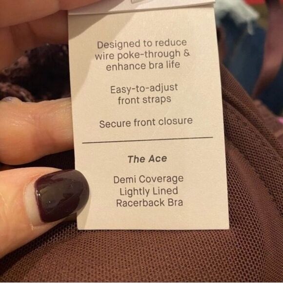 Auden The Ace Demi Coverage Lightly Lined Bra - 32B - Picture 3 of 3